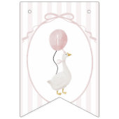 Oie soie rose Bannière photo 12 mois (Premier drapeau)