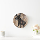 Oie sur horloge en bois 3 (Maison)