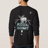 Oie sur un Sweatshirt de la route (Hommes) (Dos)
