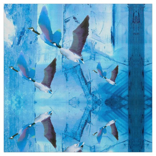 Oies bleues dans le tissu de glace (Échantillon)
