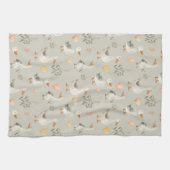 Oies d'aquarelle mignonne - Serviette de cuisine (Horizontal)