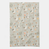 Oies d'aquarelle mignonne - Serviette de cuisine (Vertical)