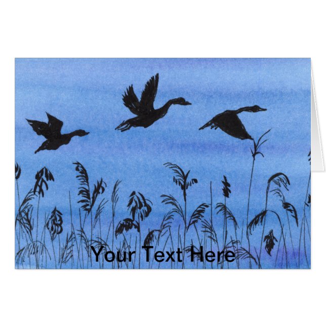 Oies en vol (Devant horizontal)