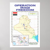 OIF - affiche de la carte Irak (Devant)