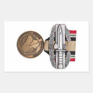 OIF-gevechtsactiebadge Rechthoekige Sticker