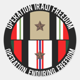 OIF - OEF 1 ster Ronde Sticker