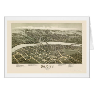 Oil City, PA Panoramic Map - 1896
