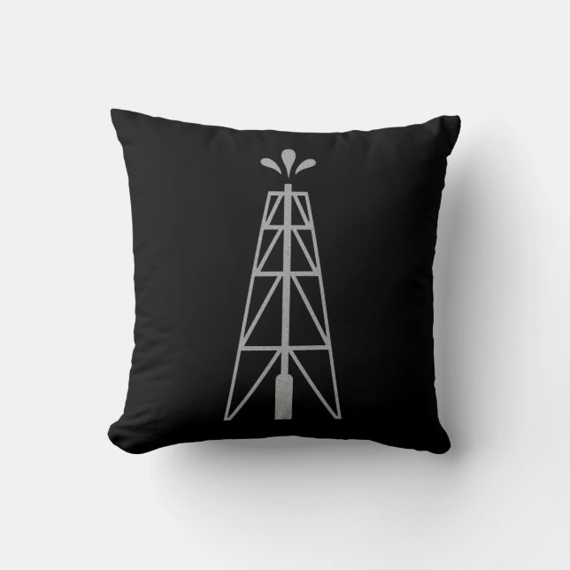 Oil Derrick Kussen (Voorkant)