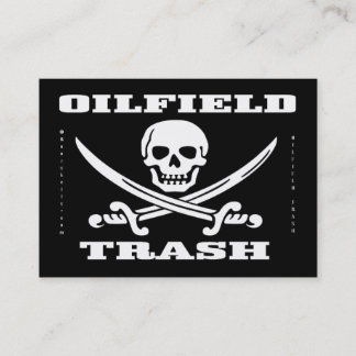 Oil Field Trash,Jolly Roger,Visitekaartjes,Oil Visitekaartje