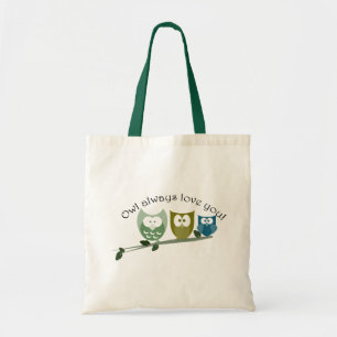 Oil houdt altijd van je! Cute owls Tote Bag
