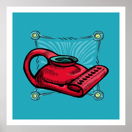 Oil Lamp Menorah Poster (Voorkant)