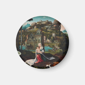 Oil painting love wood wall art magneet