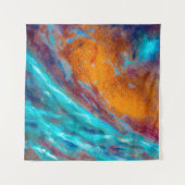 Oil painting on canvas. Abstract art background. F Wandkleed (Voorkant)