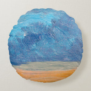 Oil paintings landscape. Fine art. abstract,art,ba Rond Kussen