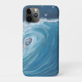 Oil pastel wave for phone case (Achterkant)