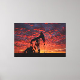 Oil Pumpjack Poster - West Texas Industrial Print