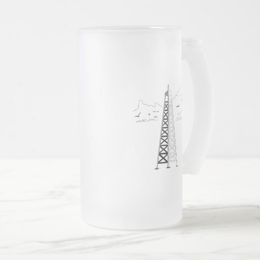 Oil Rig Frosted Mug (Devant droit)