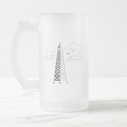 Oil Rig Frosted Mug (Gauche)