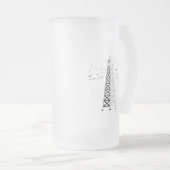 Oil Rig Frosted Mug Matglas Bierpul (Voorkant rechts)