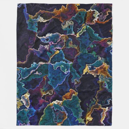 Oil Slick Fleece Blanket (Voorkant)
