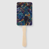 Oil Slick Hand Fan Handwaaier (Achterkant)