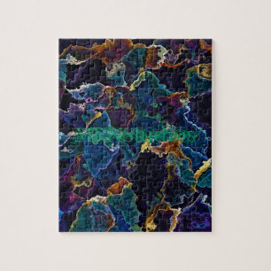 Oil Slick Jigzaag Puzzle Legpuzzel
