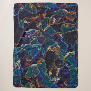 Oil Slick Sherpa Blanket Deken