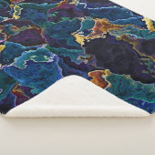 Oil Slick Sherpa Blanket Sherpa Deken (3/4)