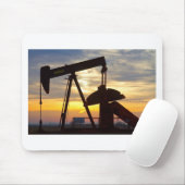 Oil Well Pump Jack Sunrise Muismat (Met muis)