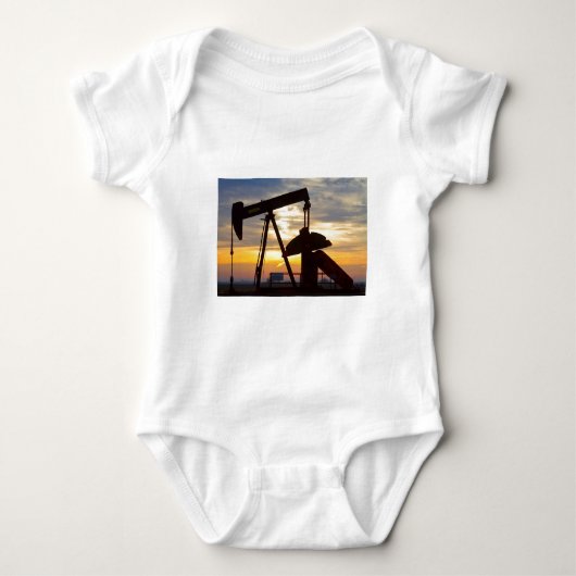 Oil Well Pump Jack Sunrise Romper (Voorkant)