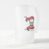 Oilfield Afval Mok van voorkant, schedel ontwerp (Voorkant rechts)