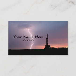 Oilfield Lightning Paarse Sunrise Visitekaartje