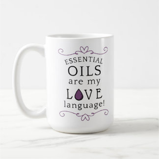 Oils Are My Love Language Mug Lavender/Purple Koffiemok