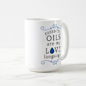 Oils Are My Love Language Mug Navy/Blue (Devant droit)