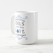Oils Are My Love Language Mug Navy/Blue (Devant gauche)