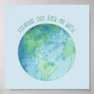 Oils Essentiels Rock My World Poster