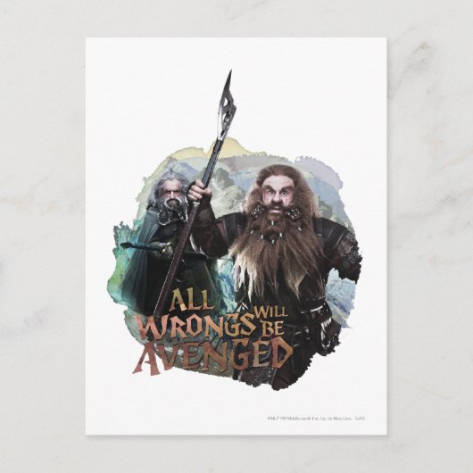 Oin en Gloin Briefkaart (Voorkant)