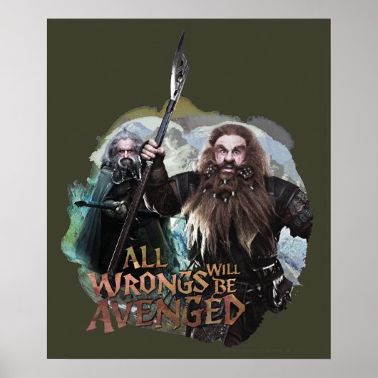 Oin en Gloin Poster (Voorkant)