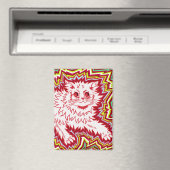 Oingo Boingo psychedelic cat magnet Magneet (Insitu (Vaatwasser))