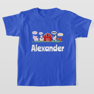 Oink Baa Moo Boerderij Dier Schattige Kind T-shirt