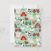 Oink Baa Moo Merci Ferme Animaux Fête Enfants (Dos)