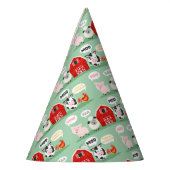 Oink Baa Moo Schuur Boerderij Verjaardag Kinderen Feesthoedjes (Links)