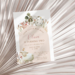 Oink Cluck Baa Moo Barnyard Verjaardag Kaart