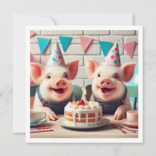 Oink! Oink! Alle feestbeesten bellen, varken uitno Kaart