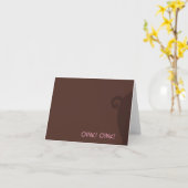 Oink! Oink! Carte de vœux (Fleur jaune)