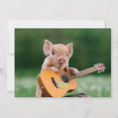 Oink, Oink ! invitation de la guitare cochon (Dos)