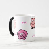 oink-oink-mok magische mok (Voorkant links)