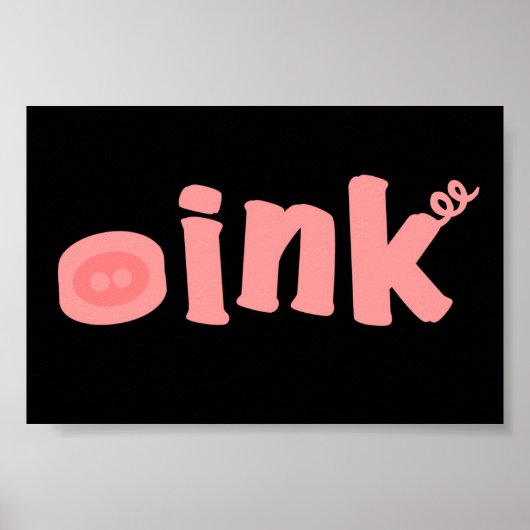 Oink! Poster (Voorkant)