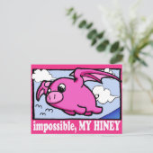 Oinky Dreams High Briefkaart (Staand voorkant)