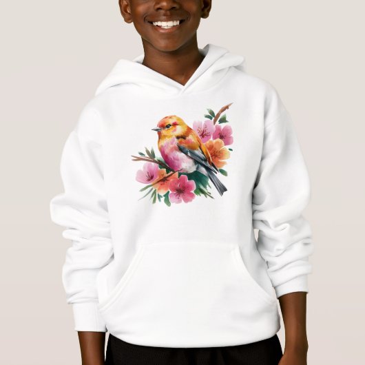 Oiseau à Fleur Rose (Devant)
